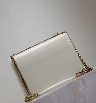 Bolso Saint Laurent Solferino Blanco Dorado