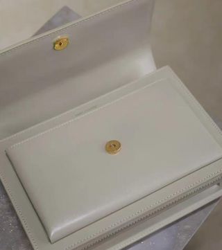 Bolso Saint Laurent Solferino Blanco Dorado