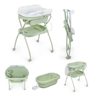 Bañera cambiador bebé con estampado