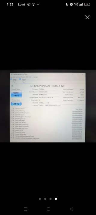 NVME 4TB Crucial P3 Plus Gen 4