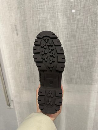 Botas Marrones militares Y2K con cremallera