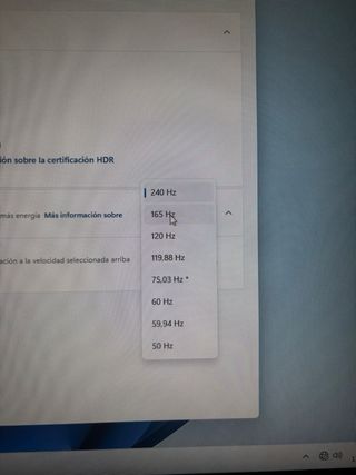 Monitor Gaming 240Hz Curvo