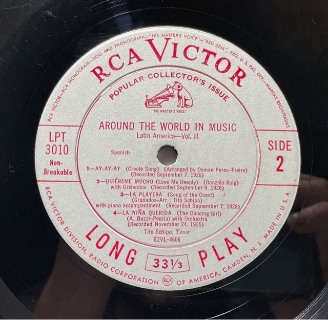 Vinilo Tito Schipa Around the world in music
