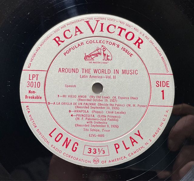 Vinilo Tito Schipa Around the world in music