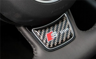 EMBLEMA CARBONO VOLANTE AUDI S SLINE RS
