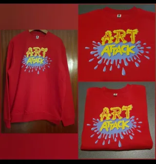 Sudadera NUEVA Art Attack Roja