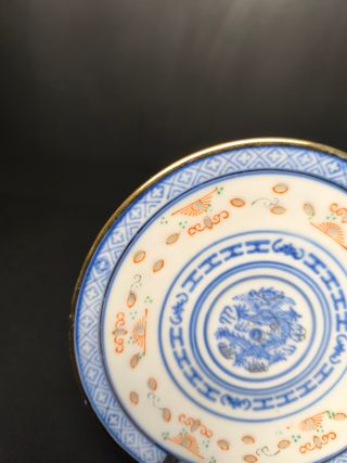 6 Pires Bago de Arroz Dragão Porcelana China