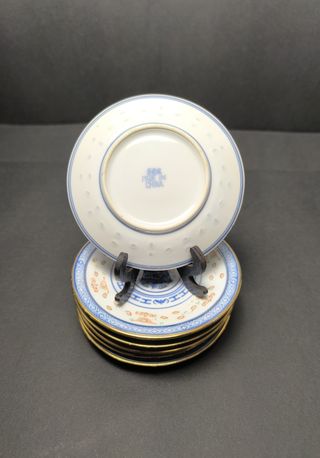 6 Pires Bago de Arroz Dragão Porcelana China