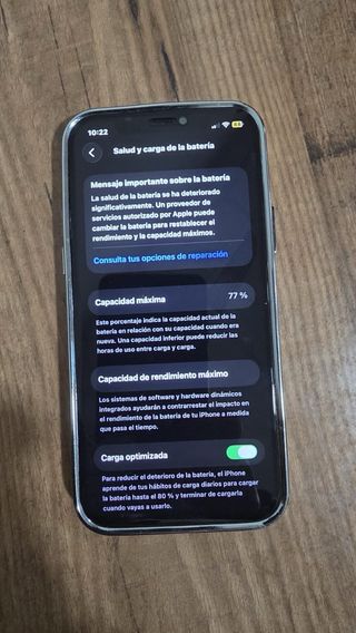 iPhone 12 64GB Azul - Batería 77%