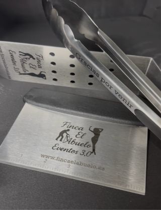 Set utensili per barbecue personalizzato in metallo