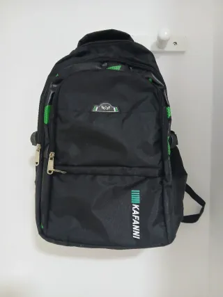 Mochila Kafanni Negra y Verde