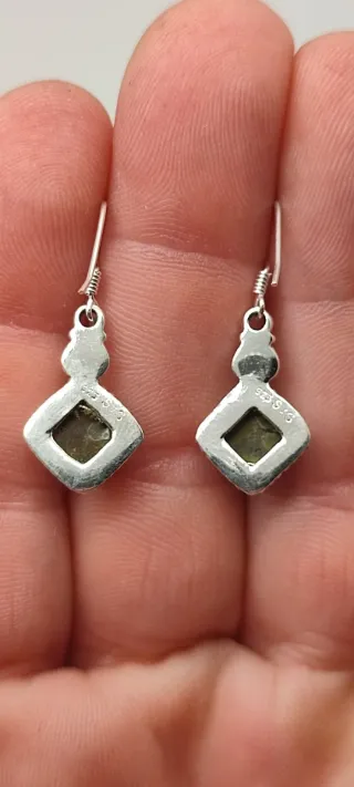 Pendientes de Plata y Labradoritas.