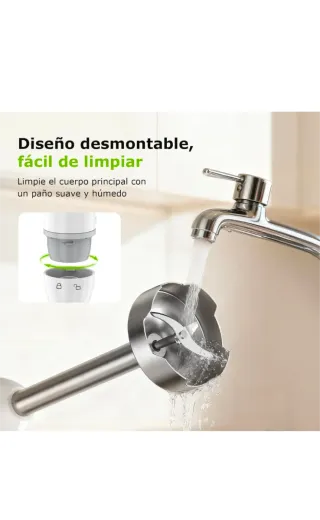 Batidora de mano blanca