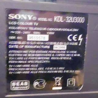 TV Sony Bravia 32 KDL-32U3000