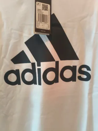 Camiseta Adidas Blanca Logo Grande