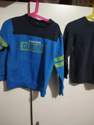 Set 2 maglie bimbo 5/6 anni + scaldacollo