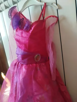 Vestito bambina Barbie rosa 3-5anni