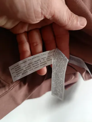 Sudadera Oysho Cropped Casual Chic Pico Mujer