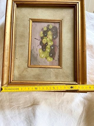 Dipinto primi '900 Uva natura morta