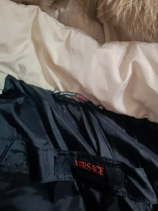 Piumino Versace Sport donna beige