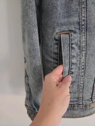 Chaqueta vaquera Hollister borreguito