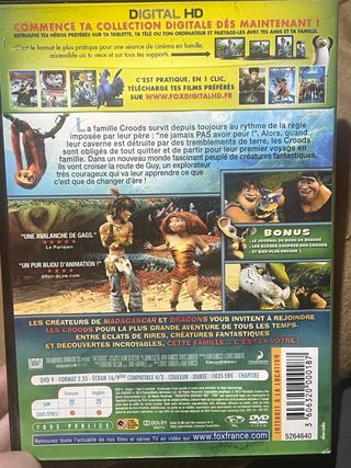 DVD Les Croods (Animación Familiar)