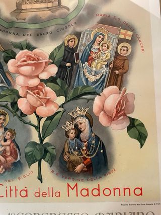 Poster commemorativo Madonna 1937