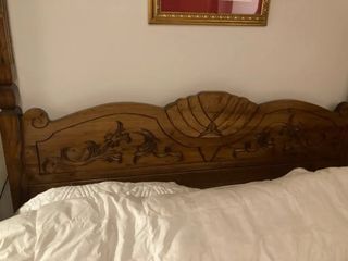 Letto baldacchino in legno