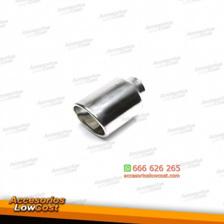 COLA ESCAPE DE ACERO OVALADA 100 MM X 110 MM BORD