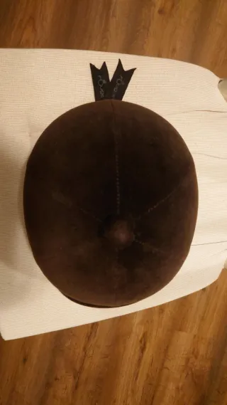 Casco hípica terciopelo negro