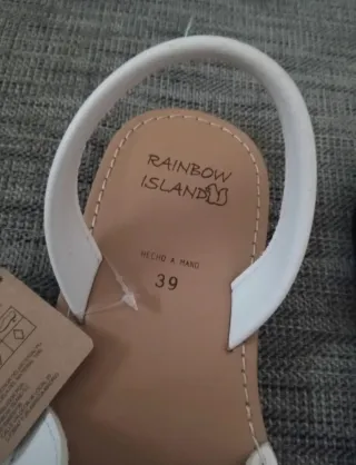 Abarcas Rainbow Island Talla 39 nueva con etiqueta
