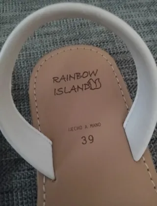 Abarcas Rainbow Island Talla 39 nueva con etiqueta