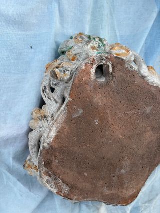 Acquasantiera Vesuvio Ceramica Dipinta