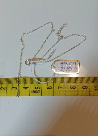 Cadena de Plata de Ley de 35cm