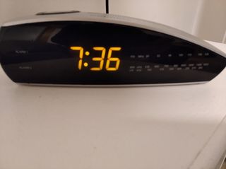 Radio Reloj Grundig Sonoclock 51 Plata/Negro