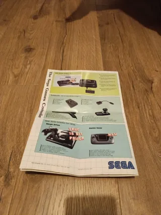 Folleto Catálogo Juegos Sega Master System