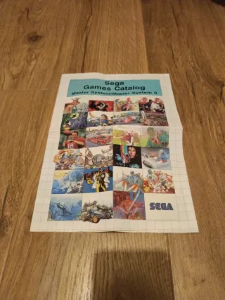 Folleto Catálogo Juegos Sega Master System