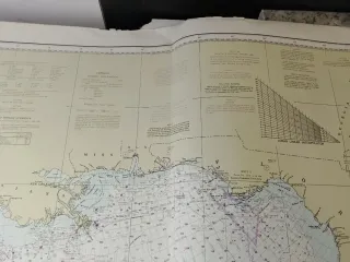 Antiguo mapa náutico Golfo de México NOAA