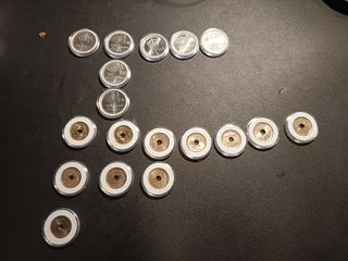 18 Monedas 25 Pesetas Colección Estuchadas