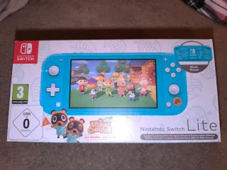 Nintendo Switch Lite Animal Crossing Turchese