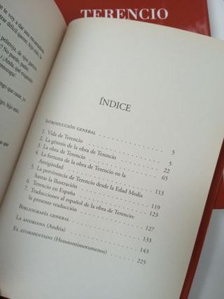 GREDOS: TERENCIO (COMO NUEVO)