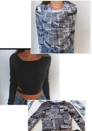 Bershka 3 maglie XXS Vestono molto bene 11 anni
