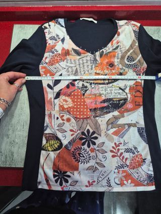 Camiseta estampada manga larga