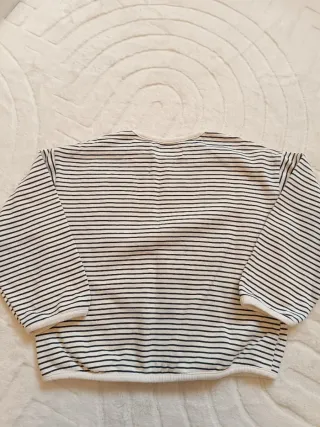 Sudadera Zara Niña Minnie Rayas Talla 6