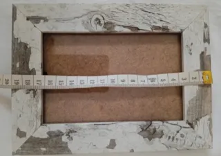 Marco de fotos rústico madera y cristal