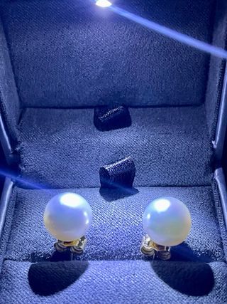 Pendientes antiguos Perlas Oro 18k