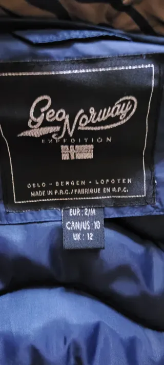 Plumas Geographical Norway azul mujer