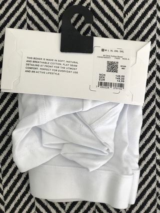 Boxer Cubus S Hombre Blanco - Nuevo con etiqueta