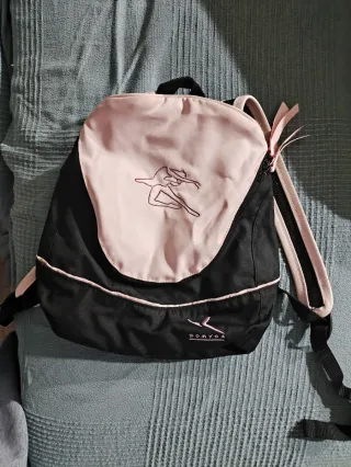 Mochila infantil Domyos danza negra y rosa