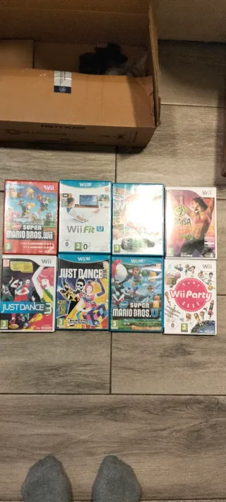 Lote de 8 Juegos Wii U: Mario, Just Dance, Zumba